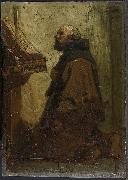 Jacob Maris Praying Monk Spain oil painting artist